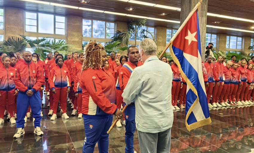 abanderamiento delegacion cubana juegos panamericanos