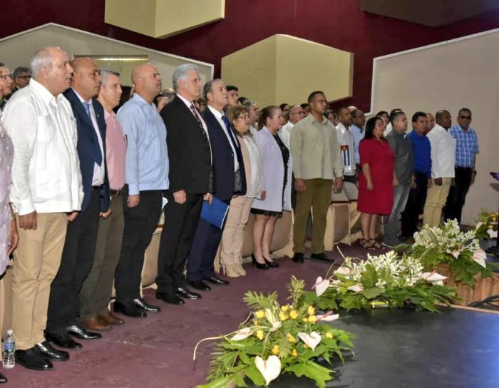Diaz Canel celebración Universidad Central Las Villas f Cuba Presidencia